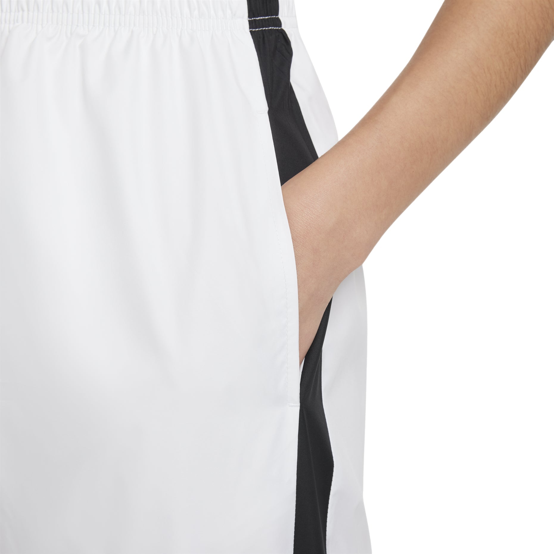 (WMNS) Nike Sportswear Woven Pants  'White Black' CJ7347-100
