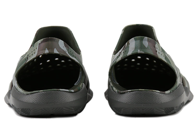 Crocs Swiftwater Camo Wave Sandals 'Green Brown' 206010-97G