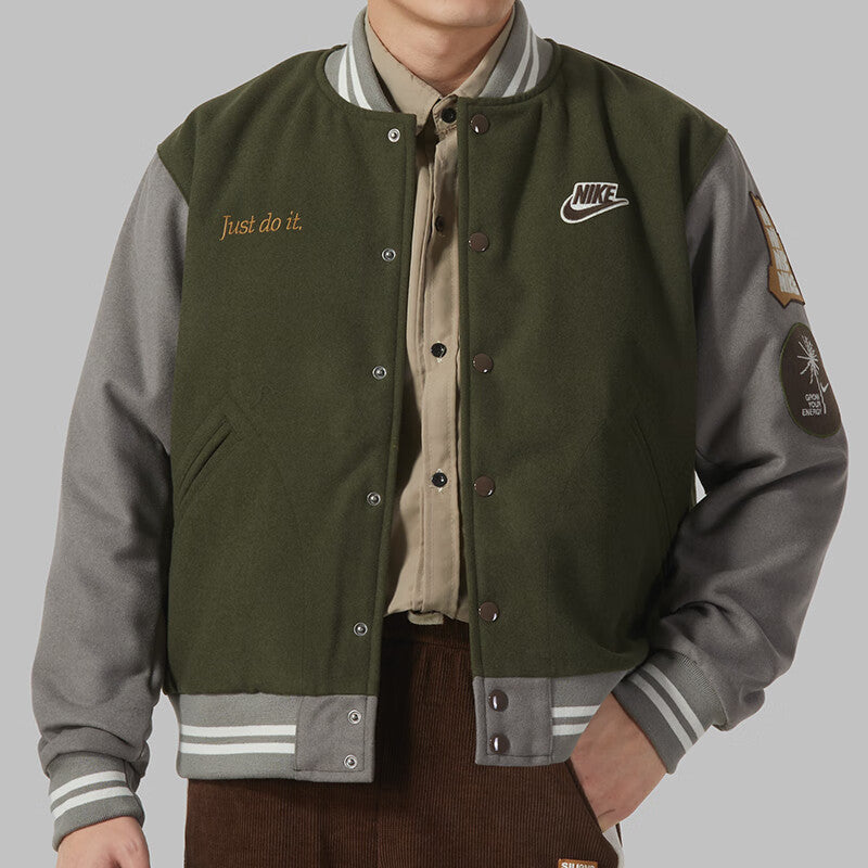 Nike Outdoor Varsity Jacket 'Olive Green' FV4026-325