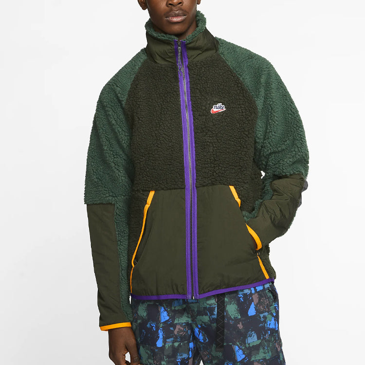Nike Unisex Sportswear Stand Collar Jacket Green BV3722-355