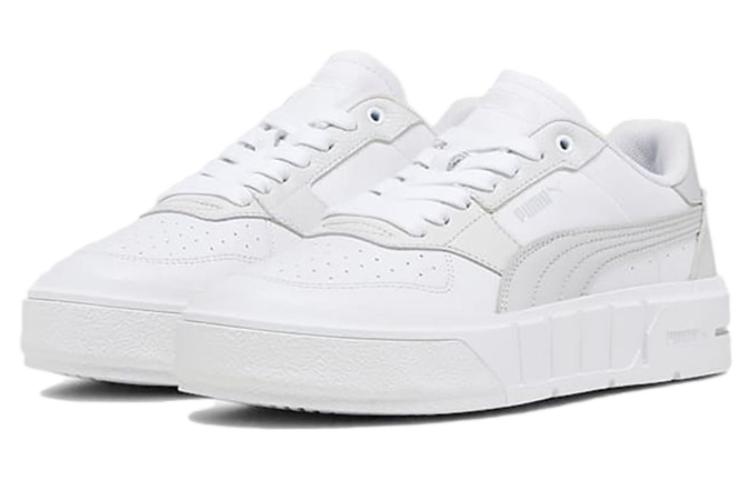 (WMNS) PUMA Cali Court Leather 'White Cool Light Grey' 393802-08