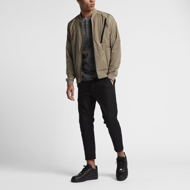 Nike Casual Breathable Sports baseball uniform Jacket Khaki 832191-235