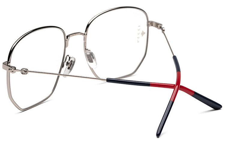 Gucci GG Standard Optical Glasses Frame Sub-Edition Sliver GG0396O-003