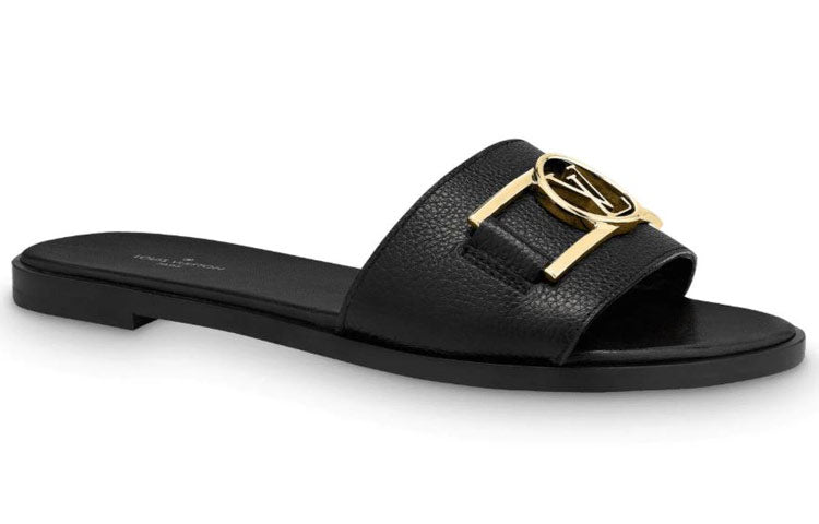 (WMNS) LOUIS VUITTON Lock It Slides 'Black' 1A64YP