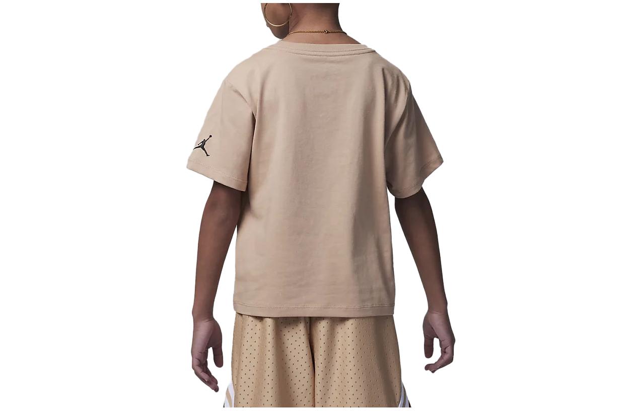 (GS) Air Jordan Post Up Boxy Tee 'Brown' FV3296-200
