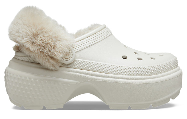 Crocs Stomp Lined Clogs 'White' 208546-160