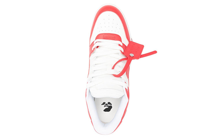 Off-White Out Of Office Low-Top Sneakers 'Red White' OMIA189S23LEA0012501