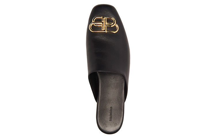 (WMNS) Balenciaga Cosy BB Slippers Black 590935WA7231088