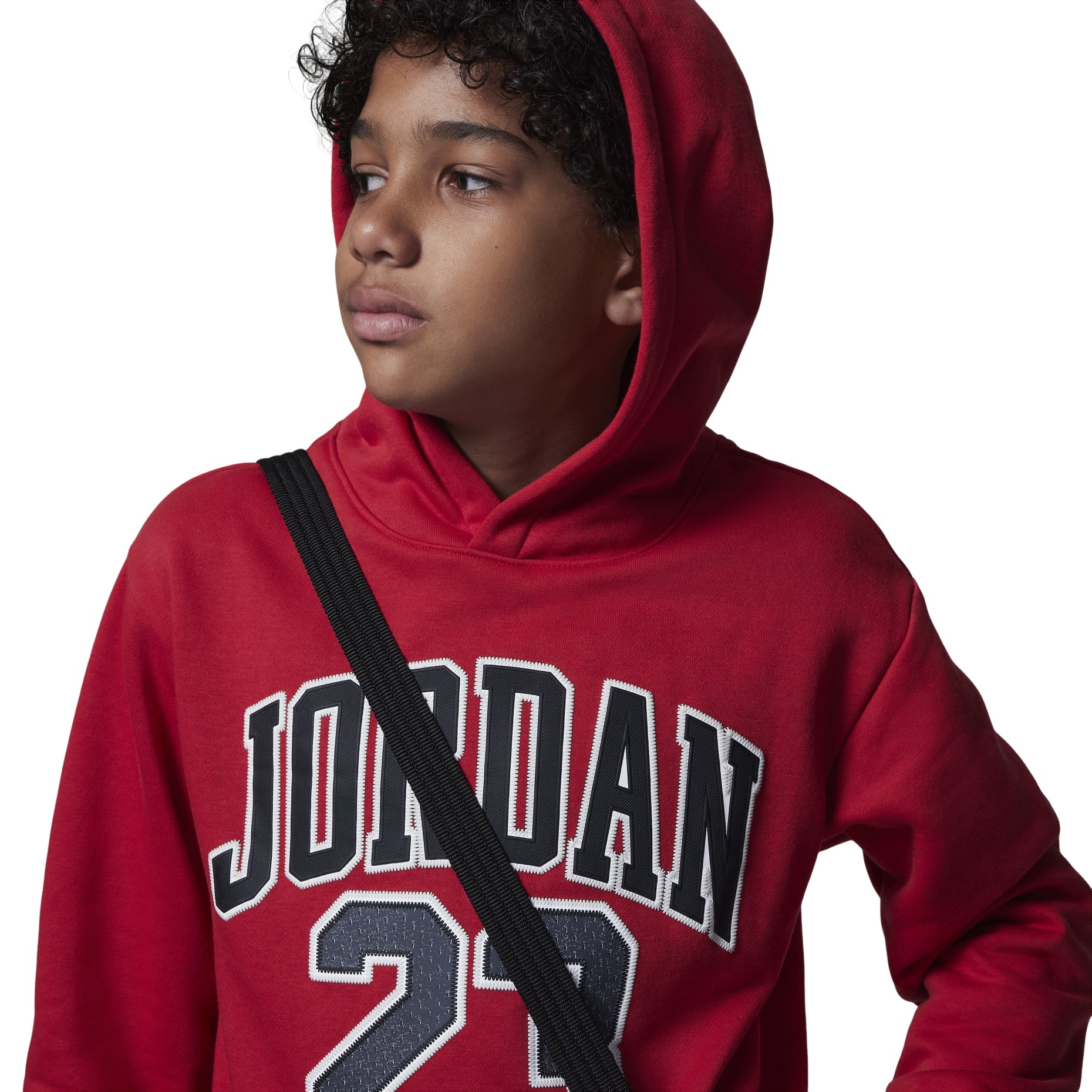 (PS) Air Jordan Fleece Pullover Hoodie 'Red' FV3203-687