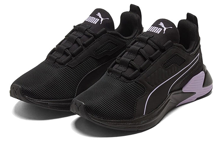 (WMNS) PUMA Disperse Xt Low Top Running Shoes Black/Purple 193744-10