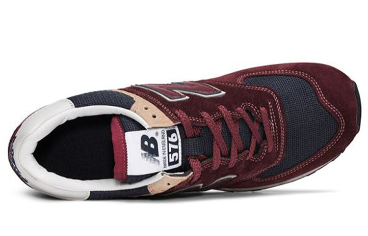New Balance 576 Shoes Red OM576OBN