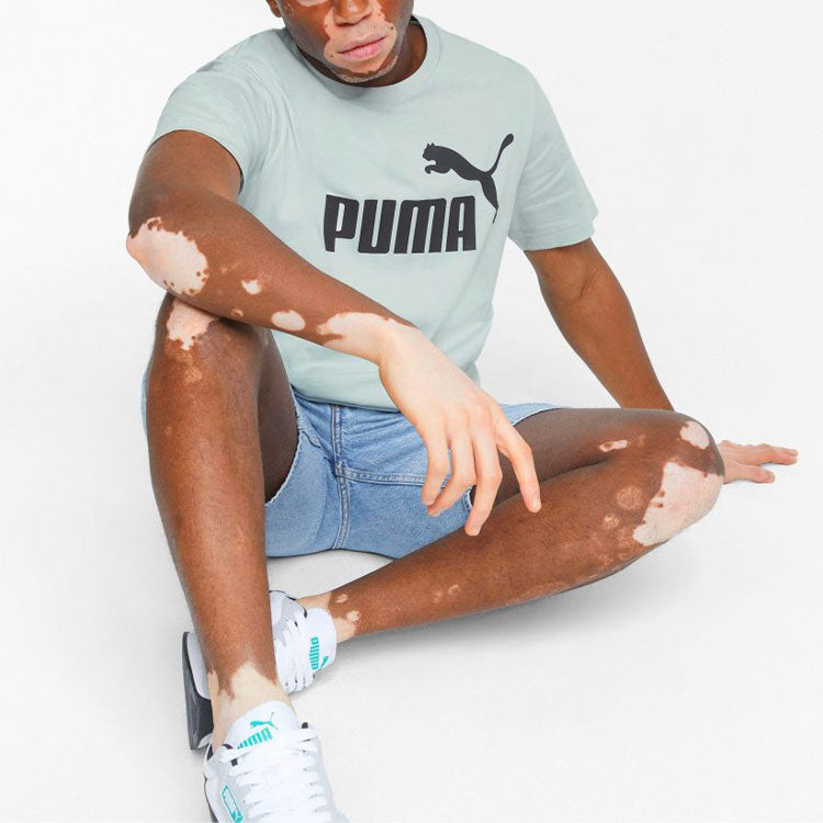 PUMA ESS+ Logo Execution T-Shirt 'Teal' 849566-62