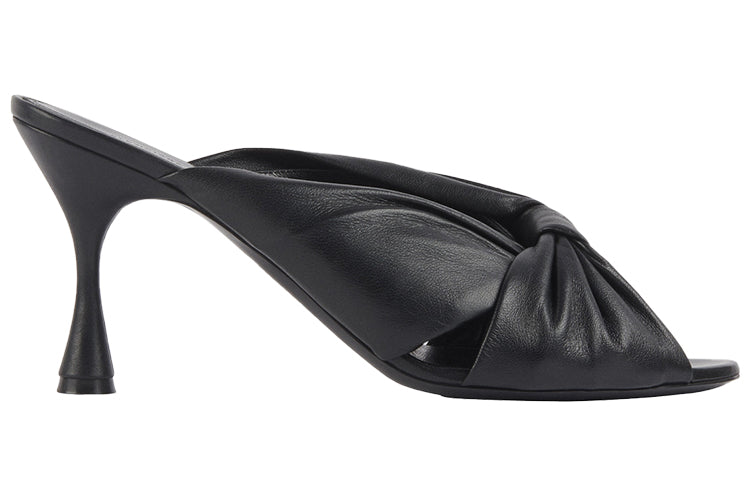 (WMNS) Balenciaga Small High Heels Black Slippers 617574WA2M01000