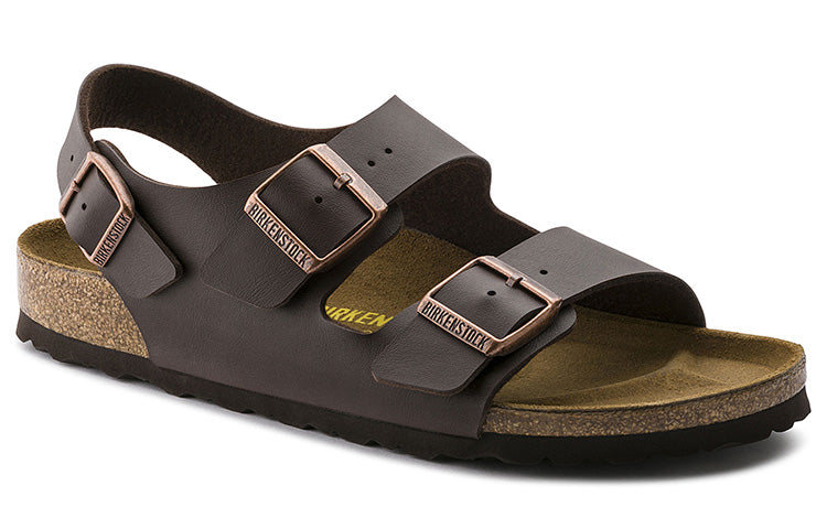 Birkenstock Milano Birko-Flor Sandals 'Dark Brown' 34701