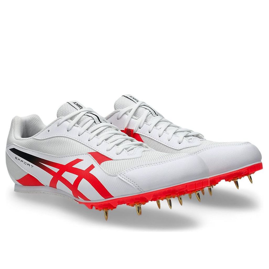 ASICS Effort 14 Track Fields Spike 'White Red' 1093A264-100