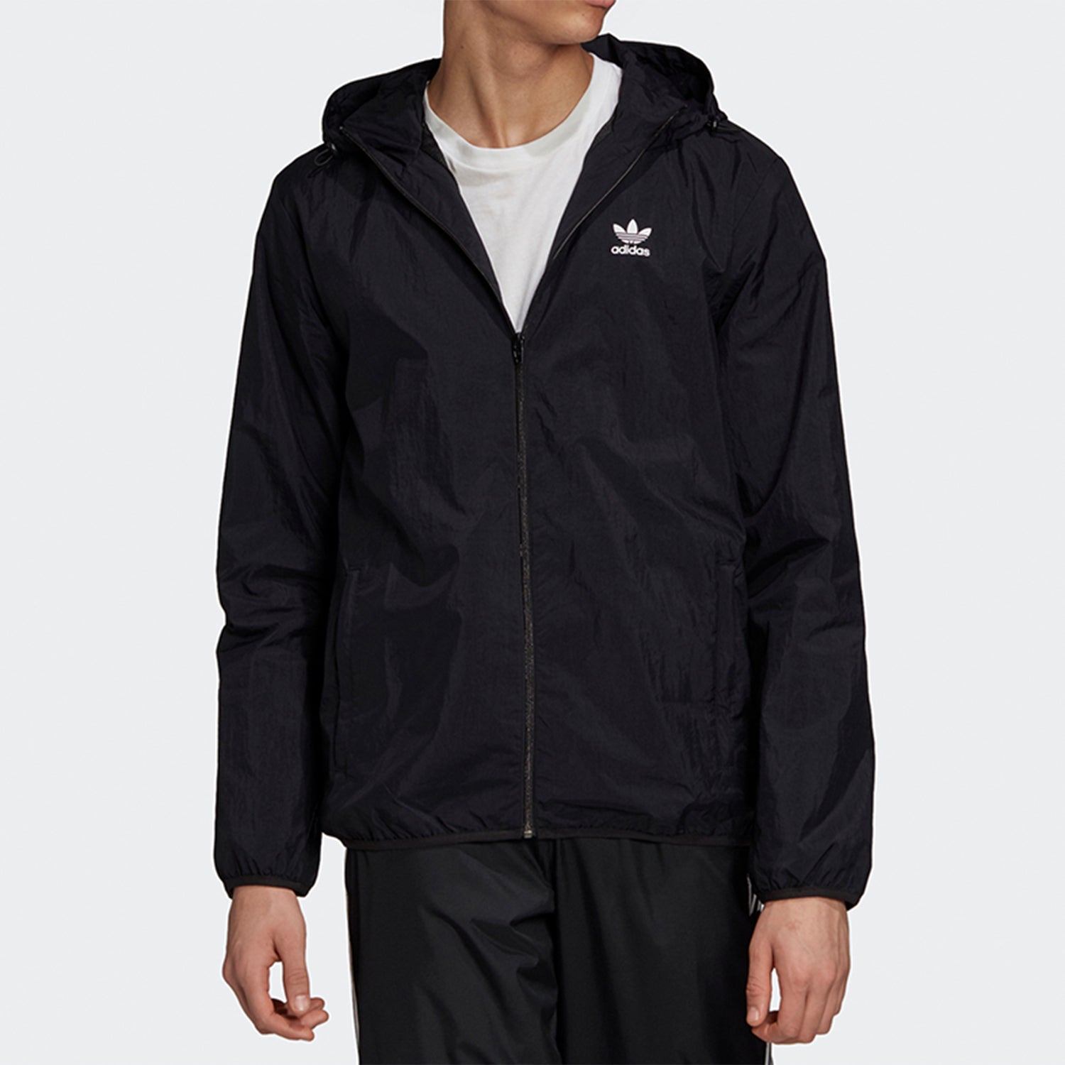adidas originals Sports windbreaker Hooded Jacket Black GD2553