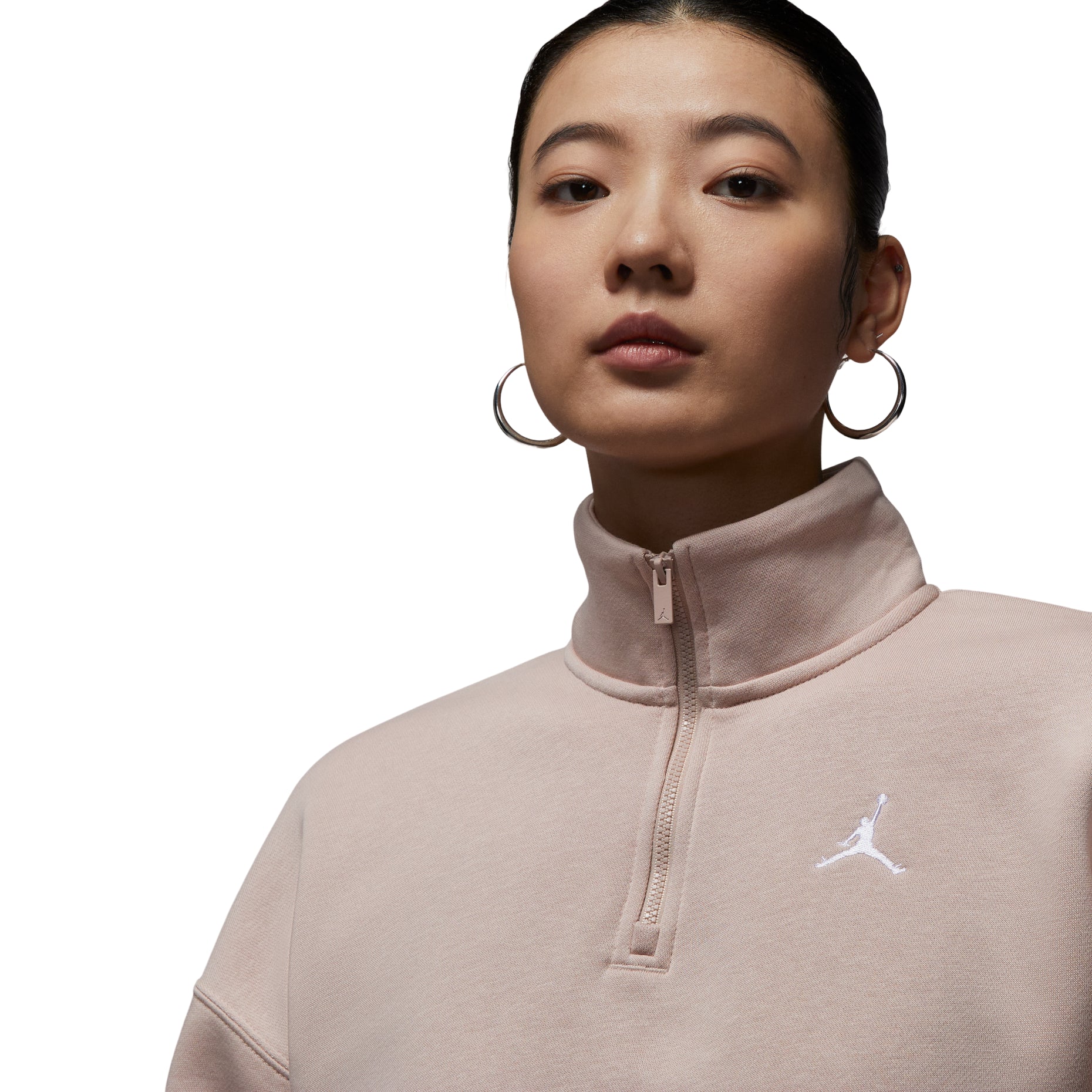 (WMNS) Air Jordan Brooklyn Fleece Tops 'Fossil Lime White' IH2392-292