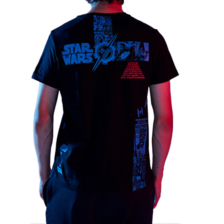 Li-Ning Star War Series Anime Alphabet Printing Short Sleeve Black AHSP739-2