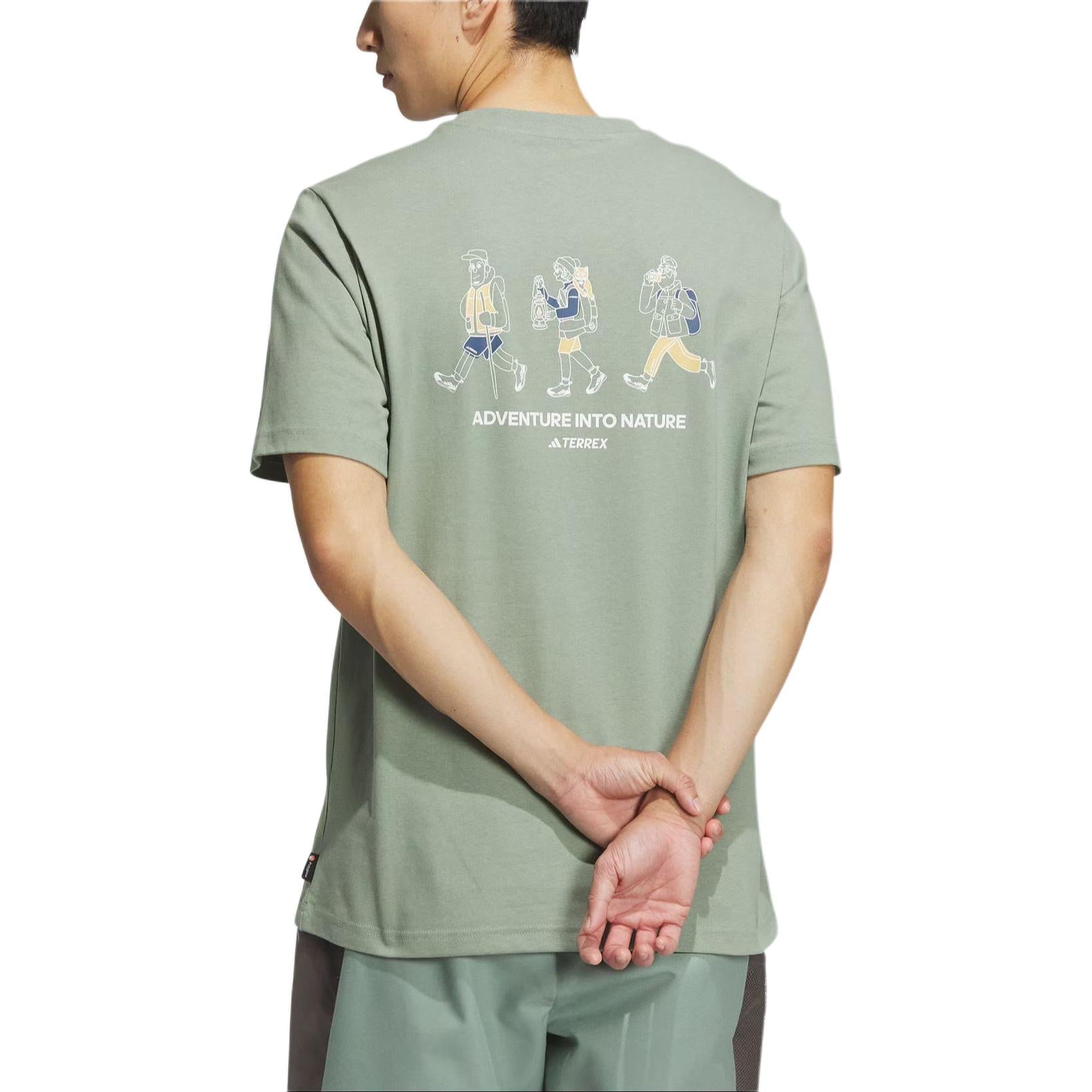 adidas Terrex Graphic T-Shirt Asia Sizing 'Green' IS0283