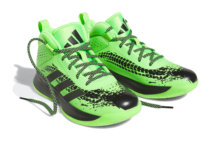 (GS) adidas Cross Em UP 5 Wide 'Team Solar Green Black' HQ8496