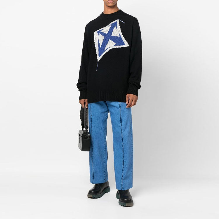 Off-White Arrows Intarsia Wool Jumper OMHE125F22KNI0021045