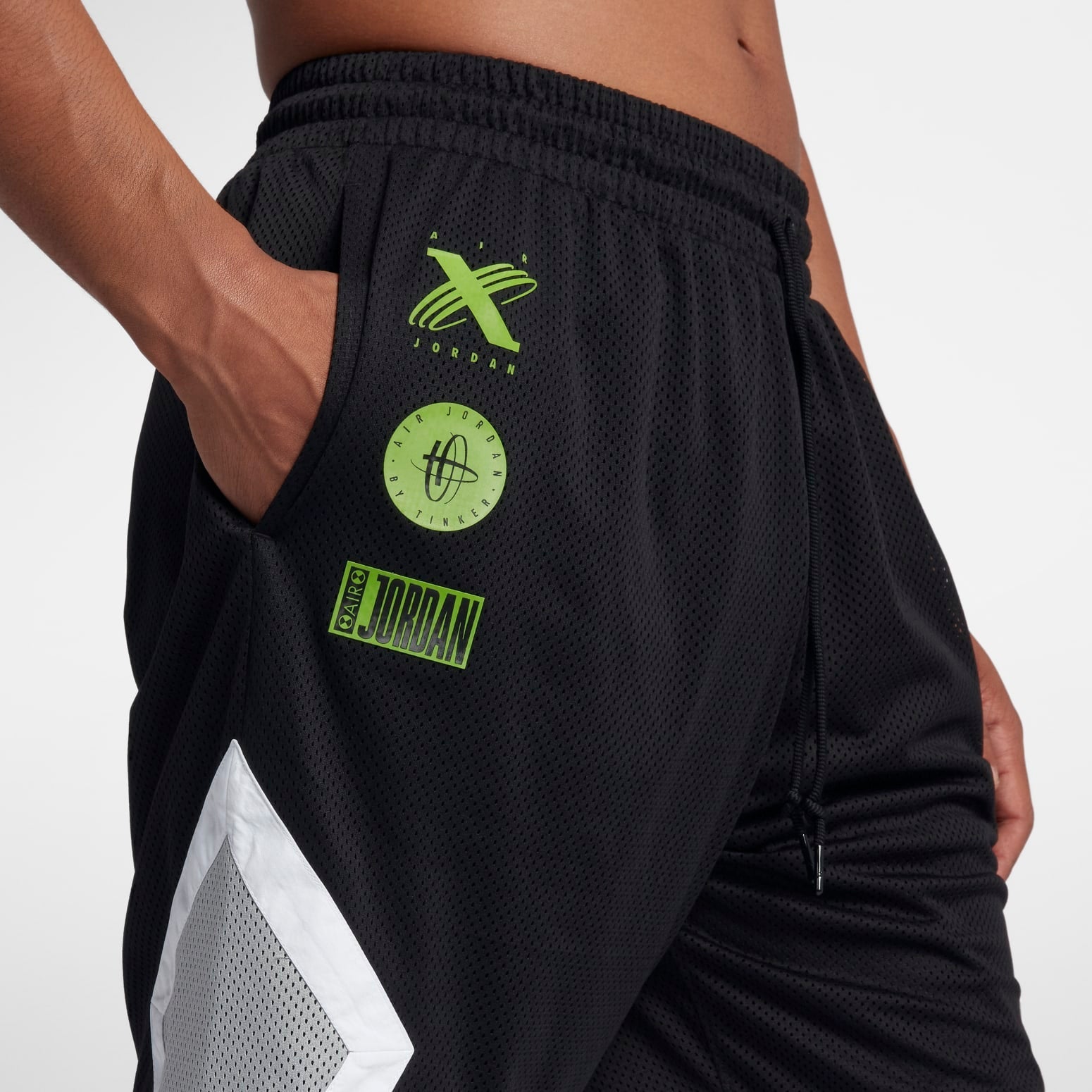 Air Jordan Legacy Tinker Story Mesh Diamond Shorts 'Black' BQ0307-010