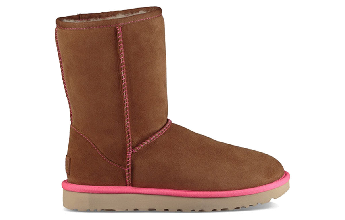(WMNS) UGG Classic Short II Neon 'Chestnut' 1016865-CHE