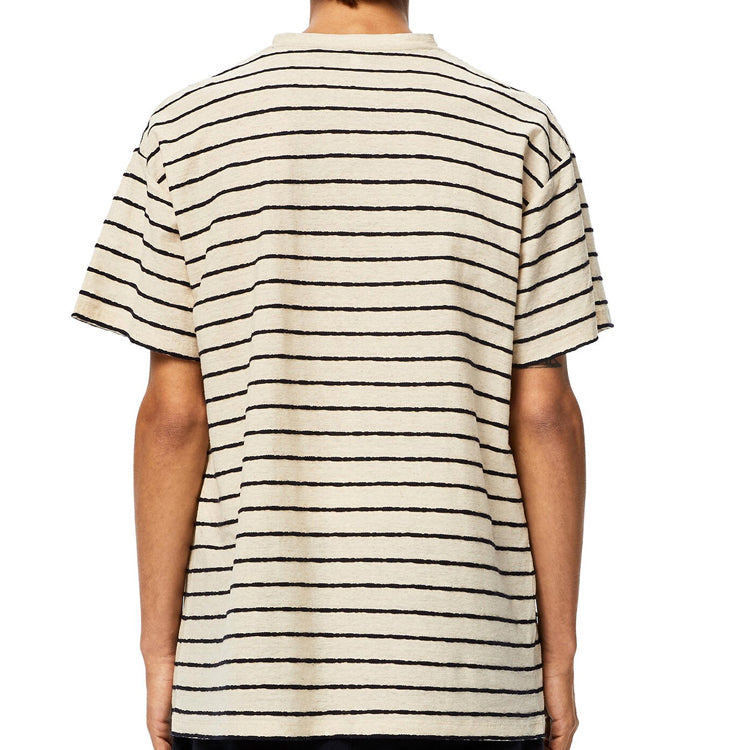 Men's LOEWE Stripe Short Sleeve White H6109650PC-2396