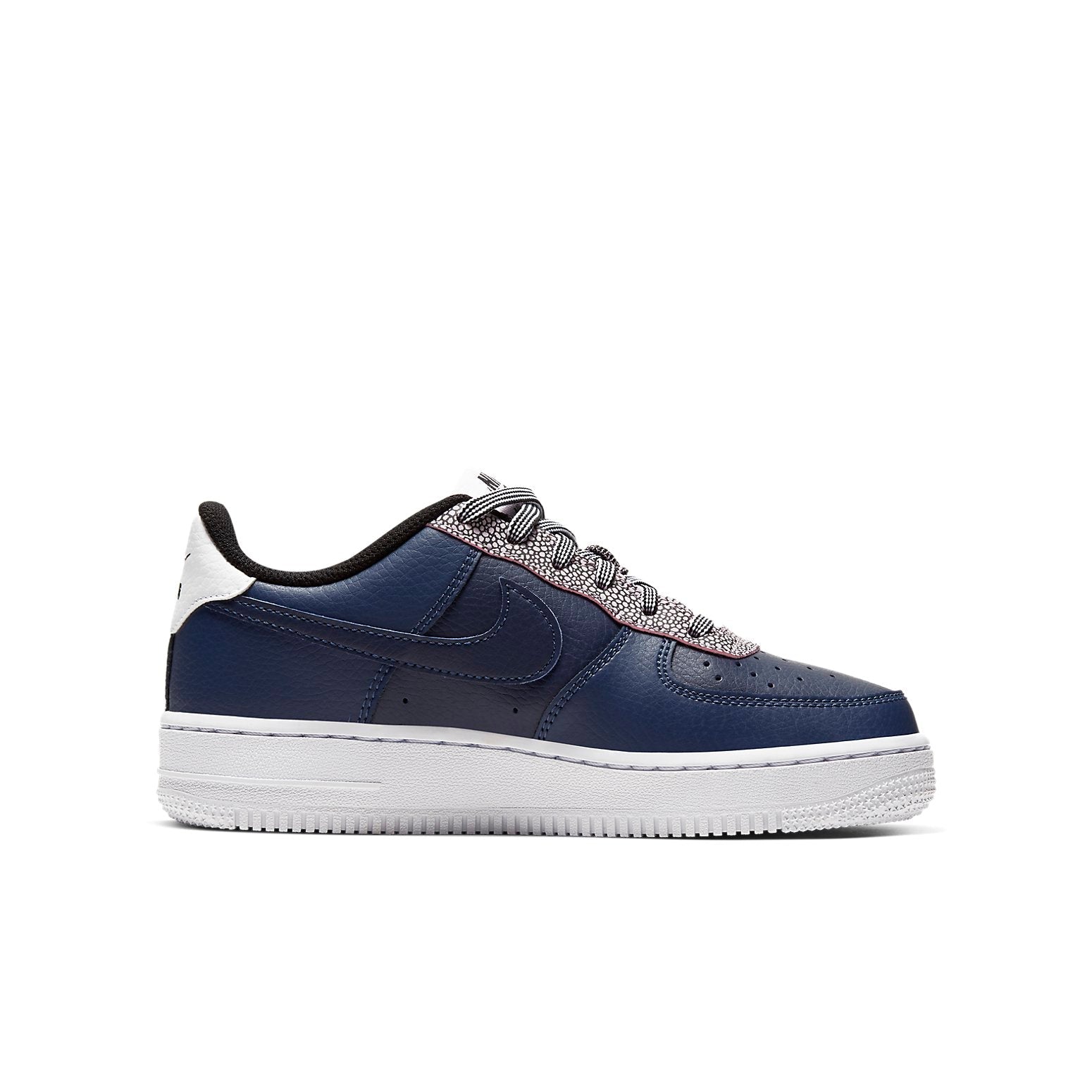 (GS) Nike Air Force 1 LV8 4 'Pebble Print - Midnight Navy' CN5715-400