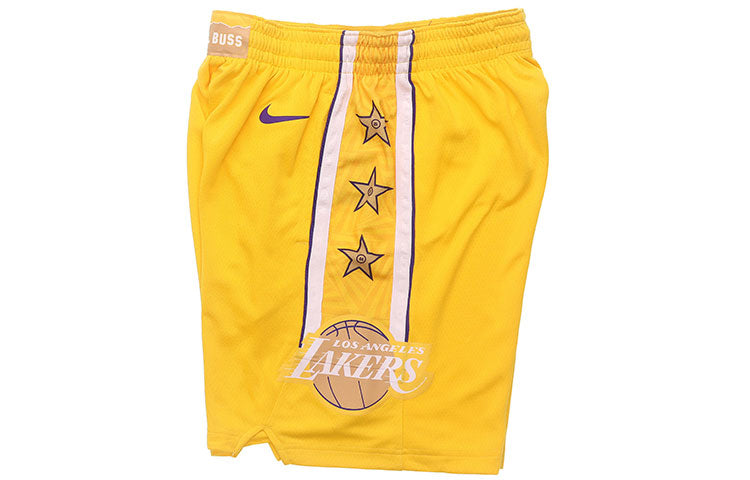 Nike NBA SW 19-20 LA Lakers Swingman Shorts Yellow BV5873-728