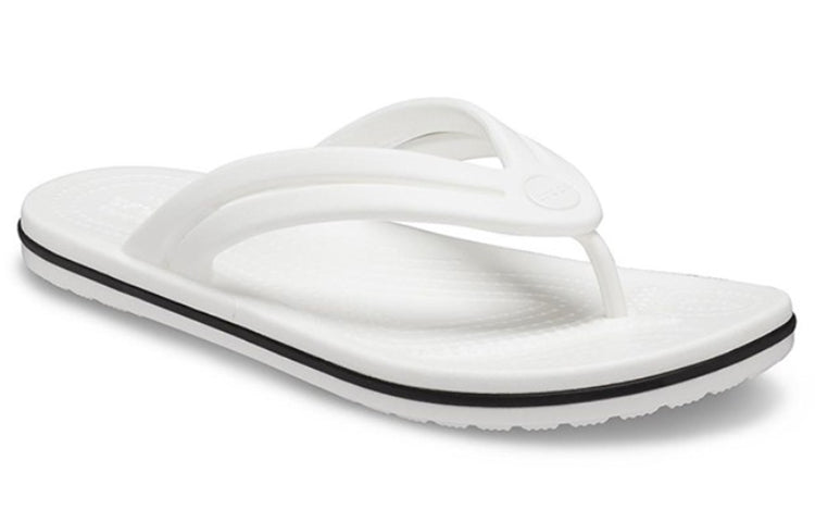 (WMNS) Crocs Crocband Flip-Flops 'White' 206100-100
