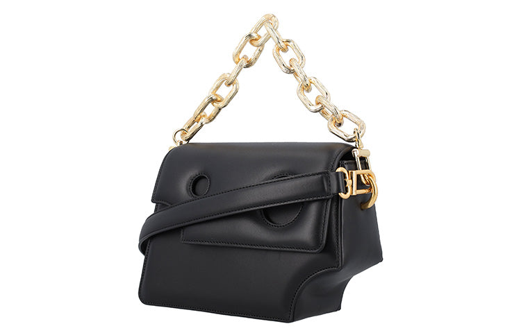 (WMNS) Off-White Logo Print Shoulder Bag 'Black' OWNN043F22LEA0011000