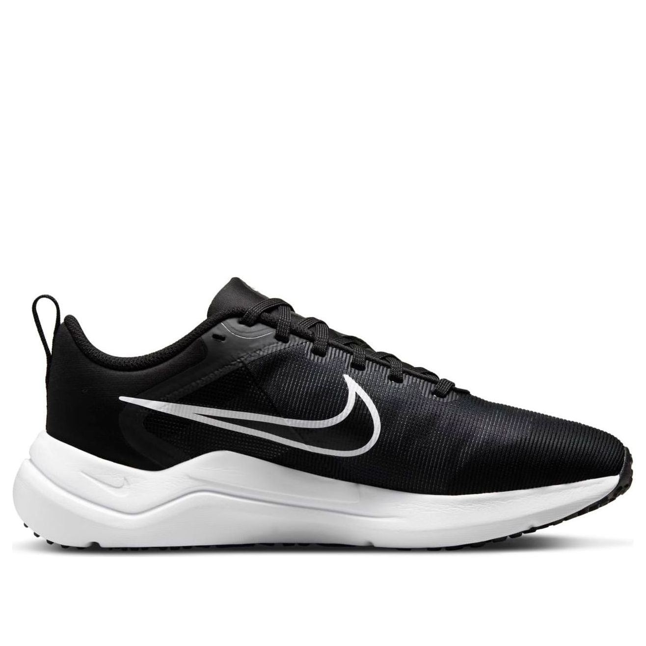 (WMNS) Nike Downshifter 12 'Black Smoke Grey Pure Platinum White' DM0937-001