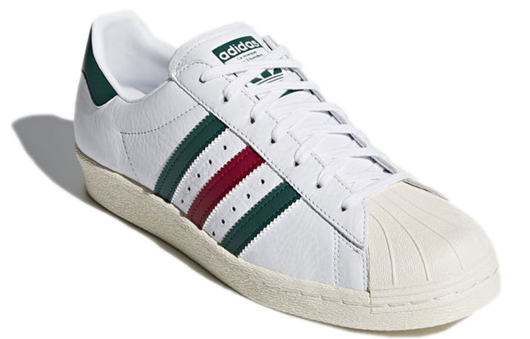 adidas Superstar 80s 'White Green Ruby' CQ2654