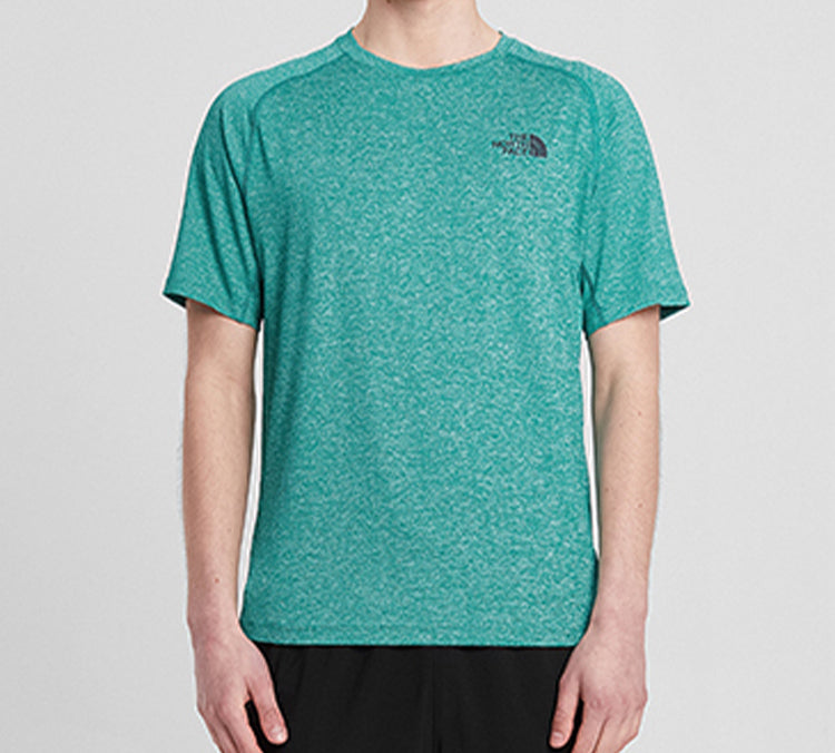 Men's THE NORTH FACE Logo Sports Round Neck Short Sleeve Green 49AA-H1H