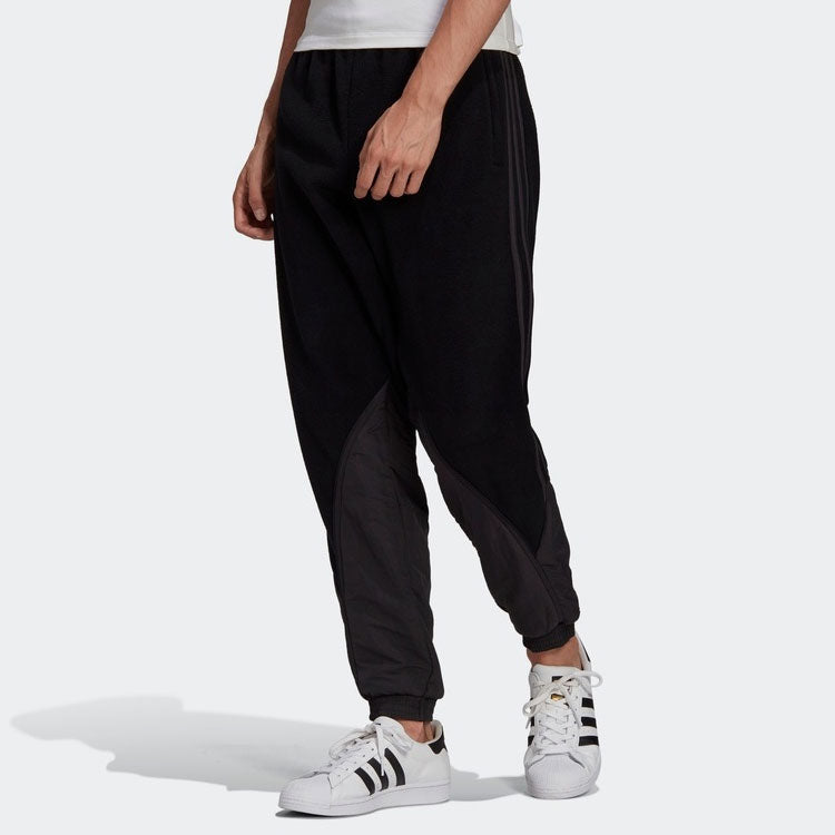 adidas originals Bg Trf Mix Tp Running Athletics polar fleece Bundle Feet Sports Pants Black GE6234