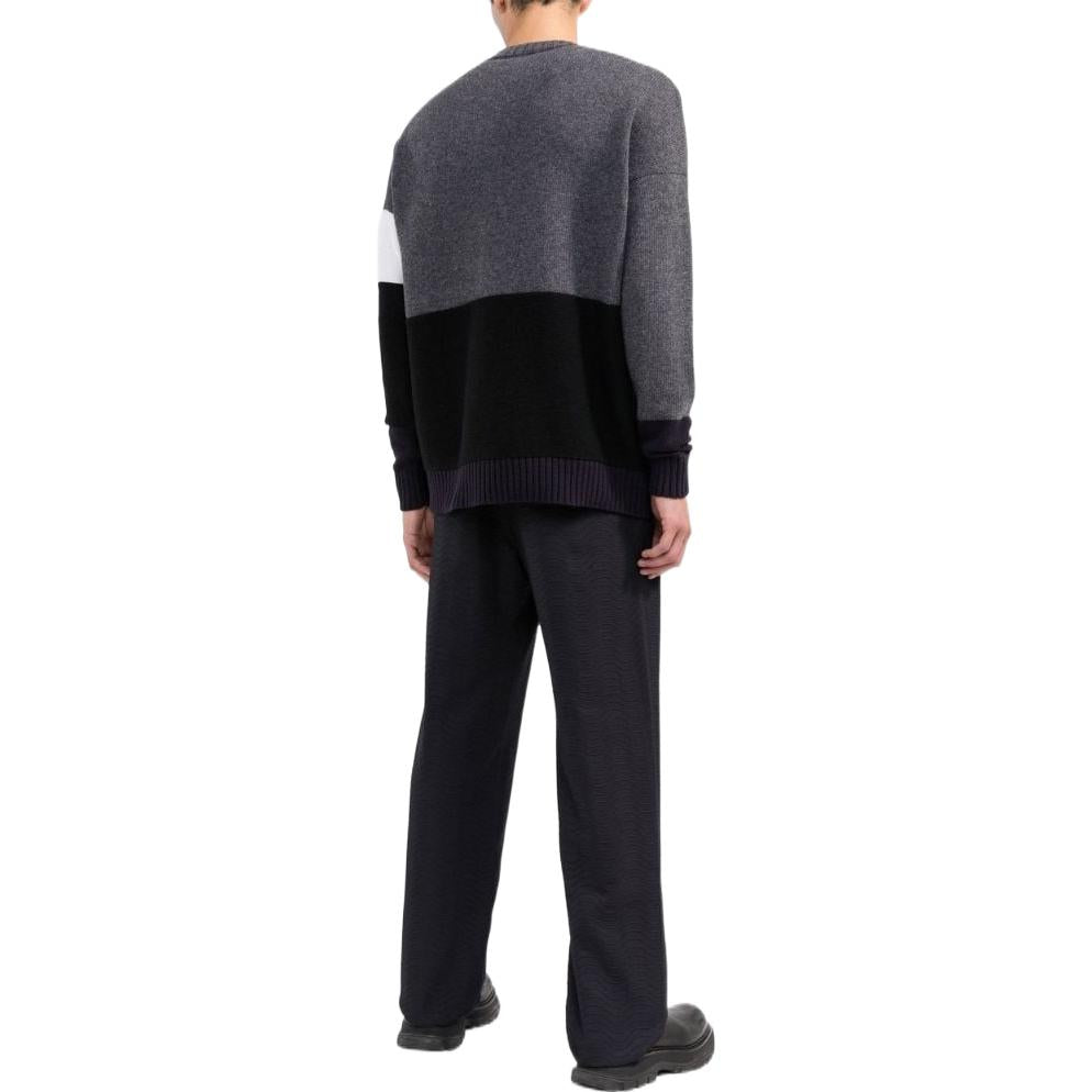 Off-White Color Block Off Crewneck OMHE048C99KNI001070