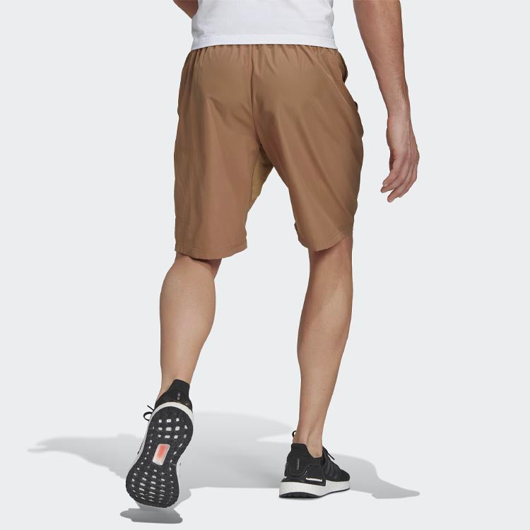 adidas Short O-shape M Logo Sports Loose Shorts Yellow H54032
