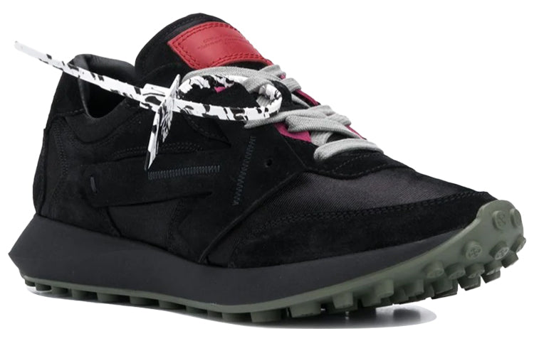 Male Off-White Arrow Sports Casual Shoes 'Black White Red' OMIA140E20LEA0011010