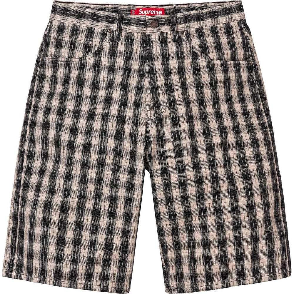 Supreme Plaid Baggy Shorts 'Orange' SUP-SS24-284
