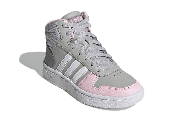 (GS) adidas Hoops 2.0 Mid 'Grey Pink' GZ7772