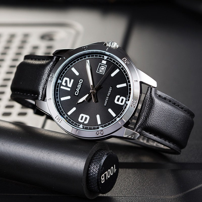 CASIO Quartz Limited Edition Mens Black Analog MTP-V004L-1B