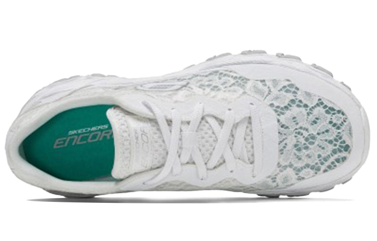 (WMNS) Skechers Encore Low Top White 66666056-LTGY