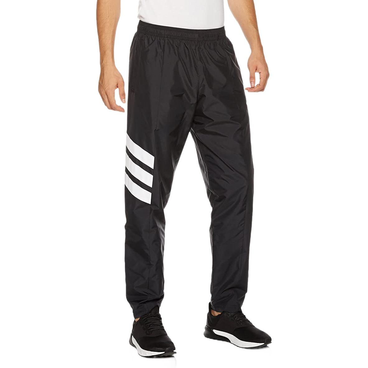 Men's adidas Stripe Color Block Logo Printing Bundle Feet Sports Pants/Trousers/Joggers Autumn Black CE7518