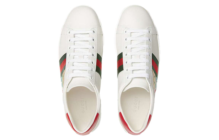 (WMNS) Gucci Ace Series CAT Embroidered Shoes/Sneakers White Red 664142-1XG60-9065