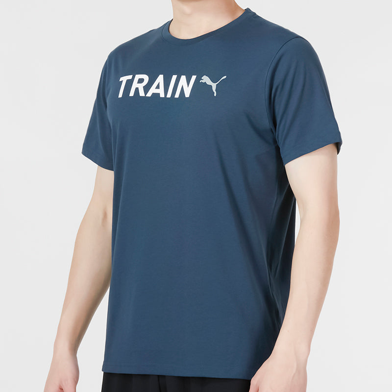 PUMA Graphic Train T-Shirt 'Navy' 523722-16