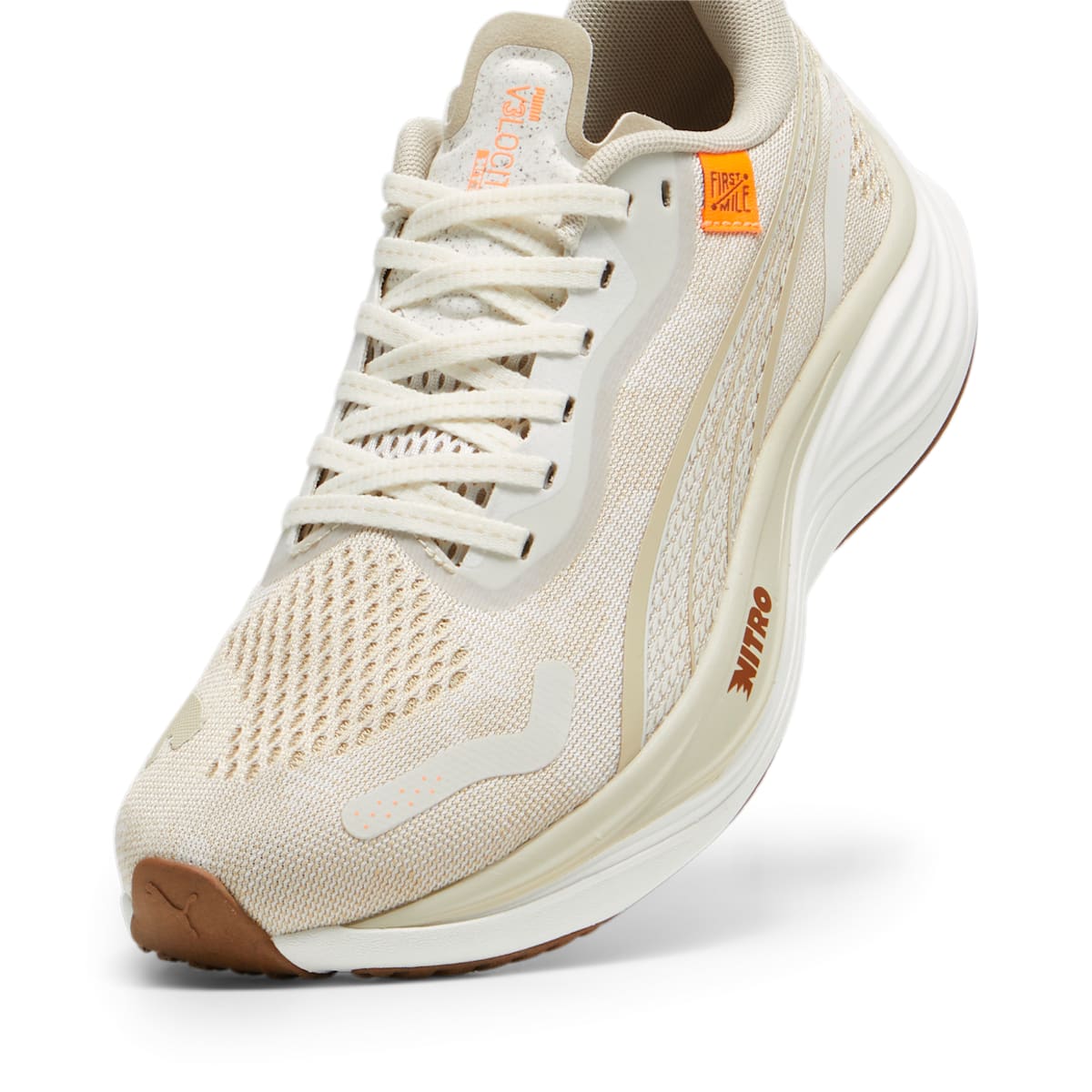 (WMNS) PUMA Velocity Nitro 'Vapor Grey Neon Citrus' 379575-01