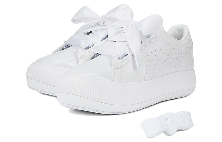 (WMNS) PUMA Suede Mayu Heart Patent 'White' 385967-01