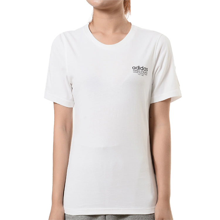 (WMNS) adidas neo Sports Training Round Neck Short Sleeve White EA0329