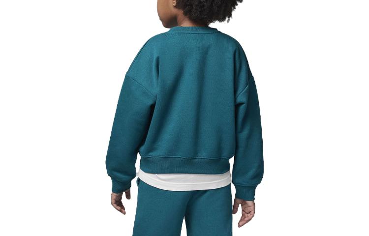 (GS) Air Jordan Essential Crew Sweatshirt 'Green' 35C387-U9C